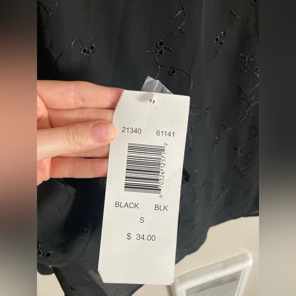 NWT Michele Michele Witchy Whimsygoth Floral Lace Button Down Shirt Size Small - Picture 4 of 4